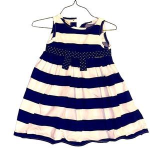 5T sundress blue and white